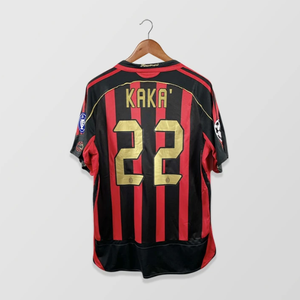 2006-07 AC Milan Retro Home Kit Soccer Jersey KAKA #22